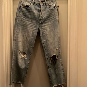Pistola LA jeans, size 28, like new. Distressed knees, lightweight denim